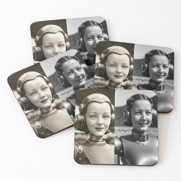 Item preview, 1940's Scifi Robot Girls Vintage designed and sold by highplacidity.