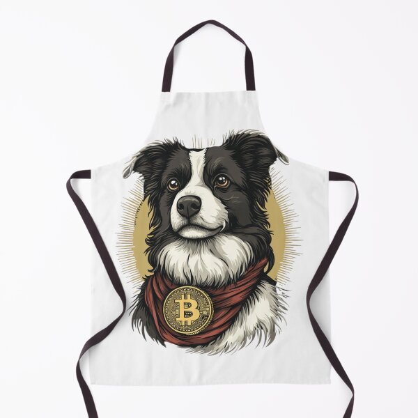 Item preview, Border Collie and Bitcoin designed and sold by NicolasGlowArt.