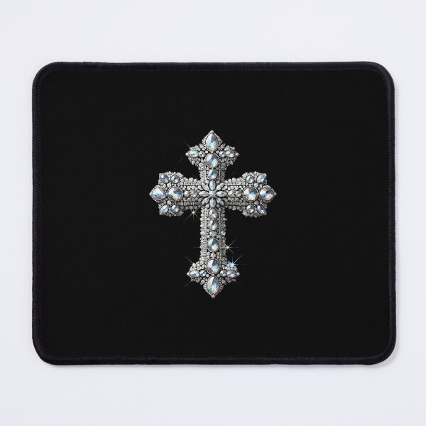 Item preview, Cross with Rhinestones designed and sold by Blink Art Studio.