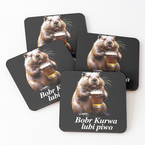 Item preview, Bobr Kurwa lubi piwo - beaver like a beer designed and sold by SLAVIC WORLD.