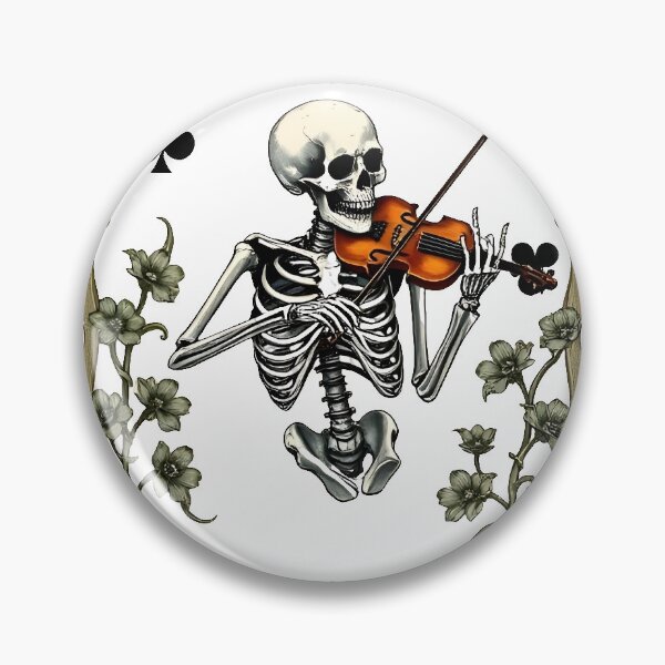 Item preview, Skeleton Playing the Violin | Playing Card | renaissance  designed and sold by Nathan Hejazi.