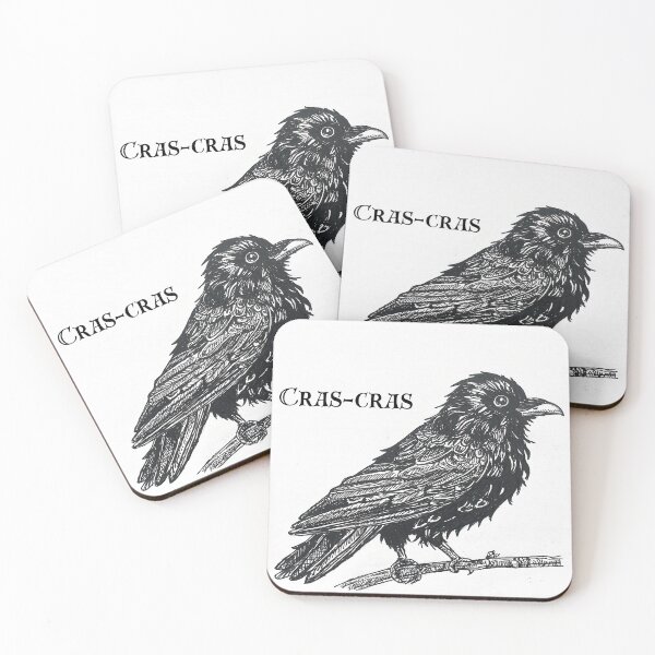 Item preview, Punny Latin Crow - Crās Crās designed and sold by ThatBird.
