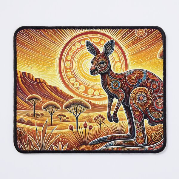 Item preview, kangaroo  dot patterns design landscape format designed and sold by Random Designs.