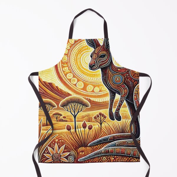 Item preview, kangaroo  dot patterns design landscape format designed and sold by Random Designs.