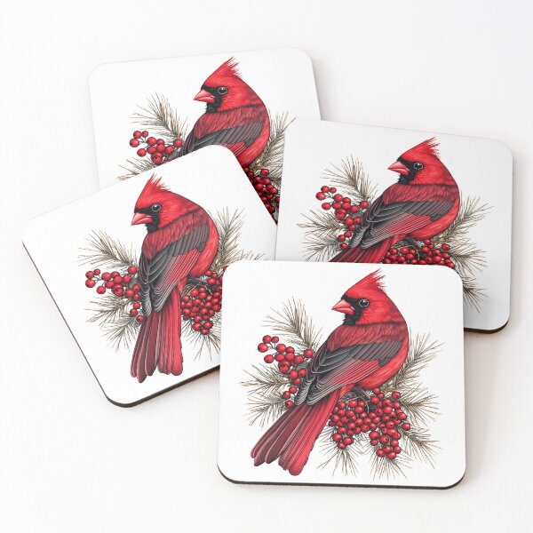 Item preview, Red Cardinal Bird On A Branch designed and sold by YalenArt.