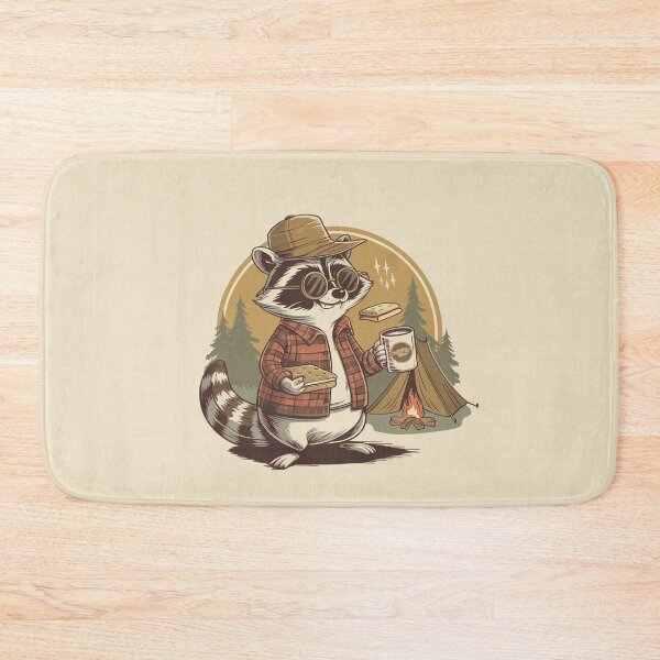 Item preview, Retro Raccoon Camp designed and sold by DreamyGod.
