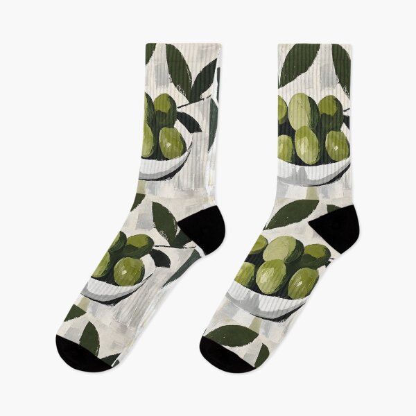 Item preview, Abstract Olive Elegance - Green Olives in a Rustic Bowl with Artistic Brushstrokes Digital AI Generated Art designed and sold by OlfactoART Studio.