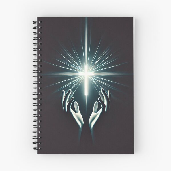 Item preview, Glowing Cross Between Hands designed and sold by Blink Art Studio.