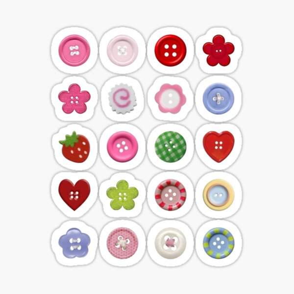 Item preview, Colorful button design designed and sold by faerievintage.