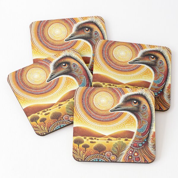Item preview, Emu  dot patterns design designed and sold by Random Designs.
