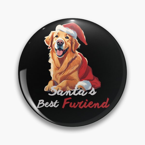 Item preview, Santa's Best Furiend Cute Dog Christmas gift designed and sold by Golden-Heaven.