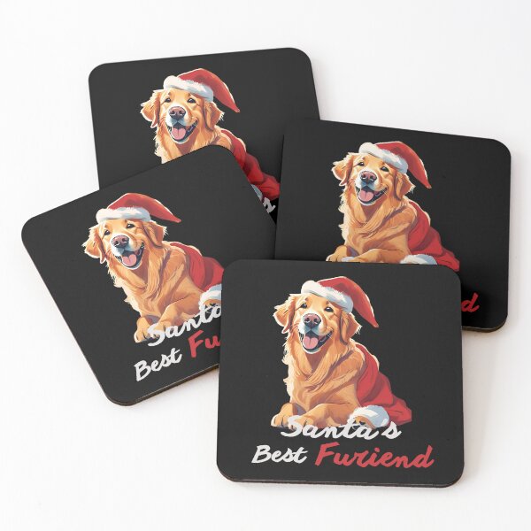 Item preview, Santa's Best Furiend Cute Dog Christmas gift designed and sold by Golden-Heaven.