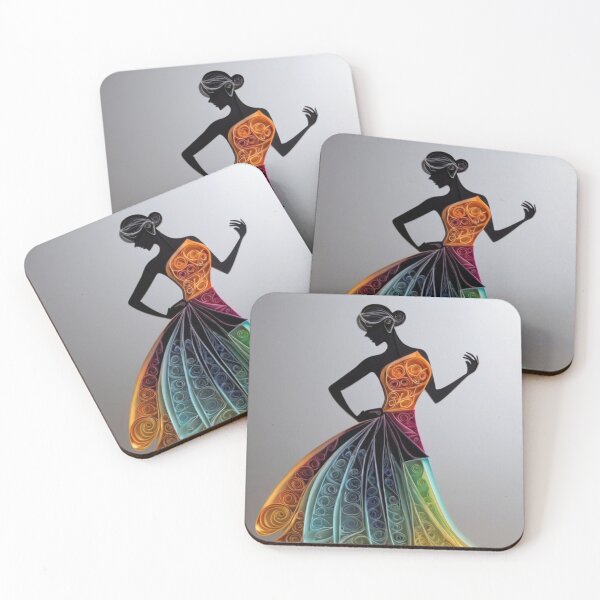 Item preview, Elegant Paper Quilling Art: A Silhouette in Color  designed and sold by KilianSzmid.
