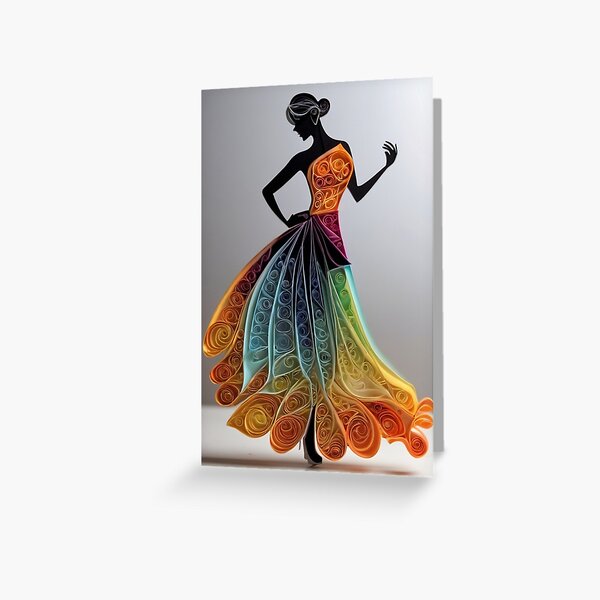 Item preview, Elegant Paper Quilling Art: A Silhouette in Color  designed and sold by KilianSzmid.