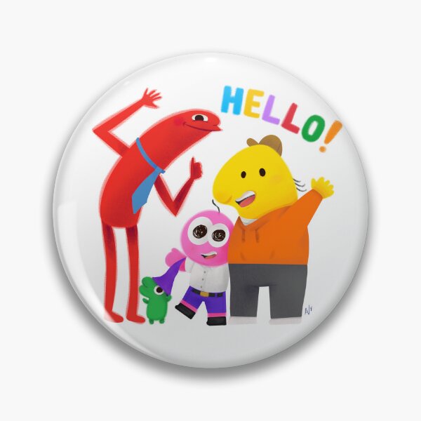 Item preview, smiling friends pim charlie allan glep happy hello designed and sold by Nicole Mendes.