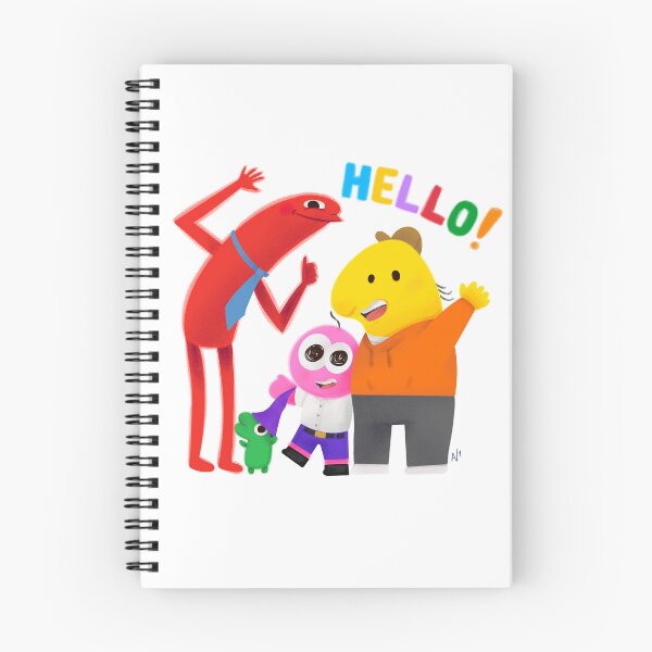 Item preview, smiling friends pim charlie allan glep happy hello designed and sold by Nicole Mendes.