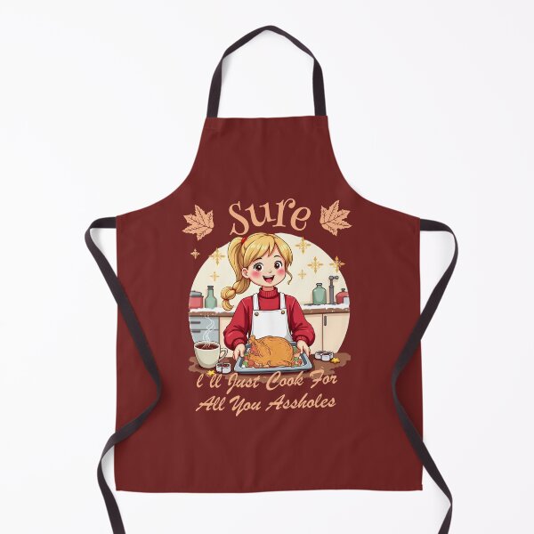 Item preview, Sure, I'll Just Cook For All You Assholes - Funny Thanksgiving Women's Shirt designed and sold by Khoulaly    ⭐⭐⭐⭐⭐.