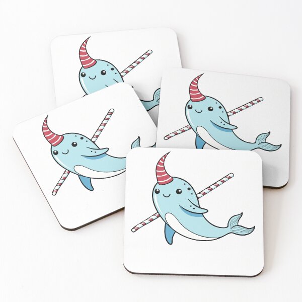 Item preview, Candy Cane Narwhal designed and sold by omerfdln34.