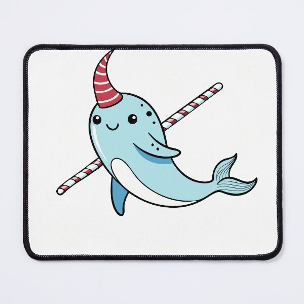 Item preview, Candy Cane Narwhal designed and sold by omerfdln34.