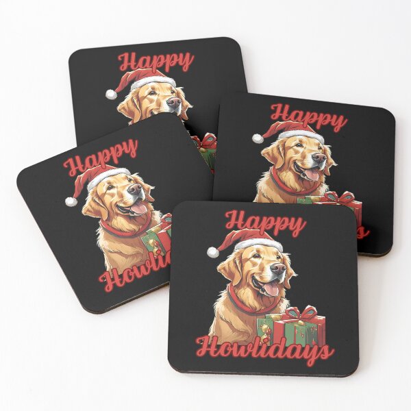 Item preview, Happy howlidays funny dog lover chritstmas gift designed and sold by Golden-Heaven.