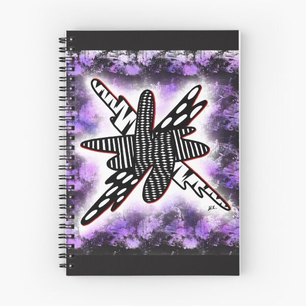Item preview, Creative patterned blob on black and purple background designed and sold by marinasfamily.