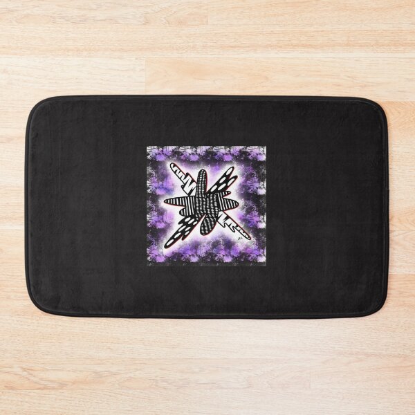 Item preview, Creative patterned blob on black and purple background designed and sold by marinasfamily.