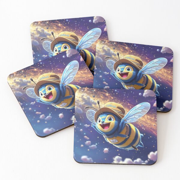 Item preview, Buzza the Blue Aussie Bee ©2024 designed and sold by SublimeStuffArt.