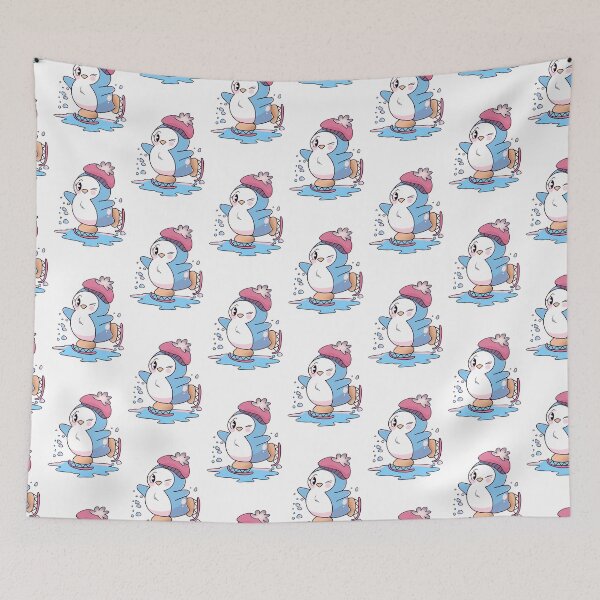 Item preview, Kawaii Penguin snowy christmas designed and sold by SimoesArtistry.