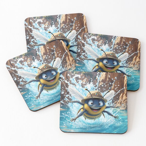 Item preview, Buzza the Blue Aussie Bee ©2024 designed and sold by SublimeStuffArt.
