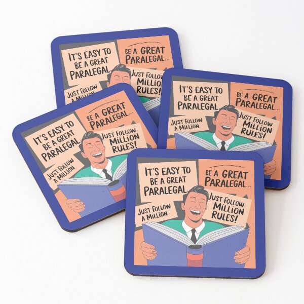 Item preview, LOW STUDENTS- PARALEGAL FUNNY QUOTE, ITS EASY TO BE A GREAT PARALEGAL JUST FOLLOW MILLION RULES designed and sold by RAZ1995.