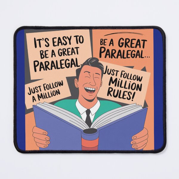 Item preview, LOW STUDENTS- PARALEGAL FUNNY QUOTE, ITS EASY TO BE A GREAT PARALEGAL JUST FOLLOW MILLION RULES designed and sold by RAZ1995.