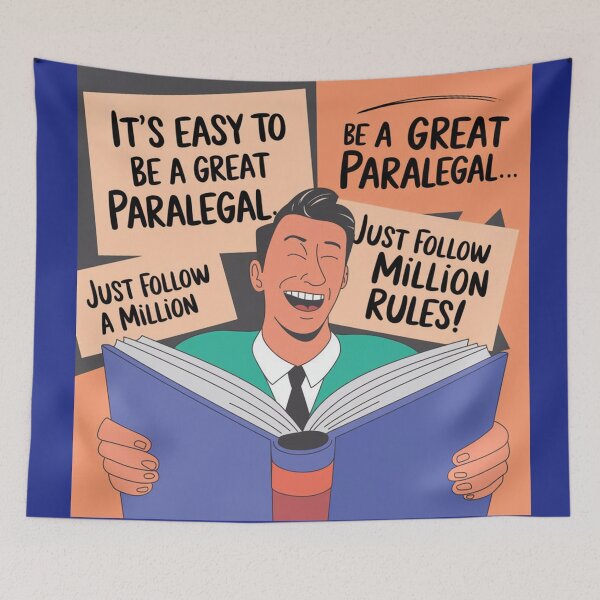 Item preview, LOW STUDENTS- PARALEGAL FUNNY QUOTE, ITS EASY TO BE A GREAT PARALEGAL JUST FOLLOW MILLION RULES designed and sold by RAZ1995.