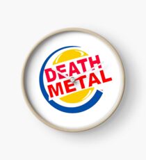 DEATH METAL (BurgerKing logo) Clock