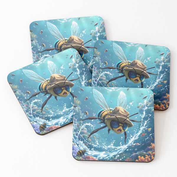 Item preview, Buzza the Blue Aussie Bee ©2024 designed and sold by SublimeStuffArt.