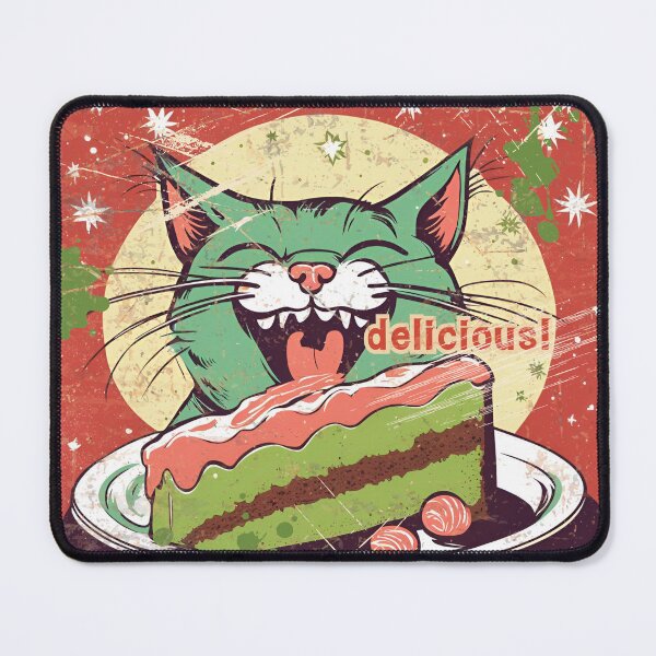 Item preview, Matcha Christmas Cake Attack: The Cutest Cat Ever designed and sold by siamnekochan.