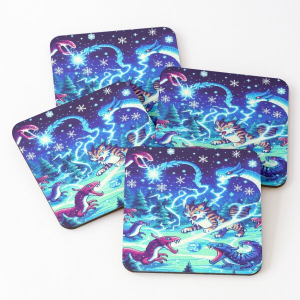 Item preview, Electric Lynxes and Icy Serpents designed and sold by Imaginarium of Chaos falcon88 .