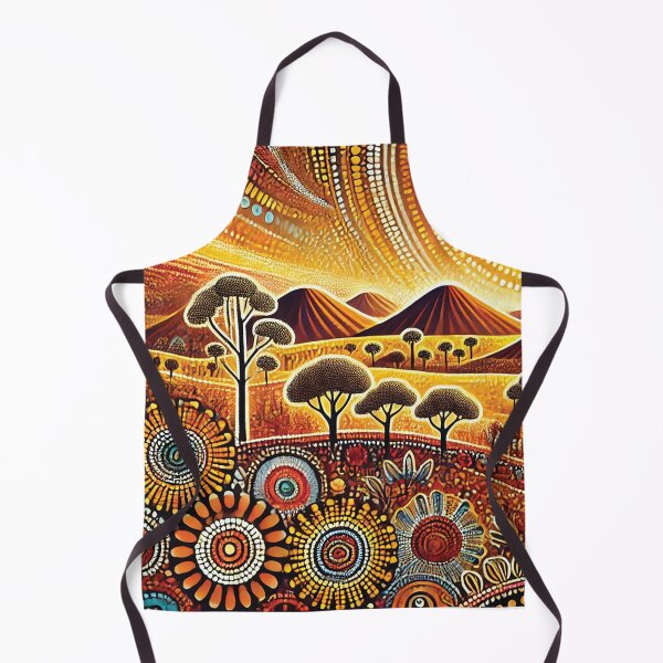 Item preview, Emu  dot patterns landscape design designed and sold by Random Designs.