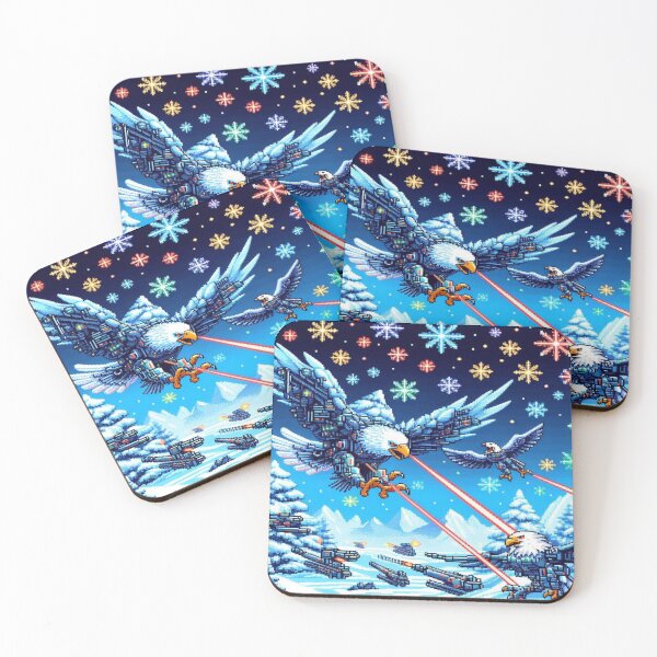 Item preview, Metallic Eagles vs. Icy Hawks designed and sold by Imaginarium of Chaos falcon88 .