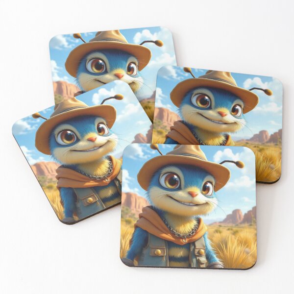 Item preview, Buzza the Blue Aussie Bee ©2024 designed and sold by SublimeStuffArt.