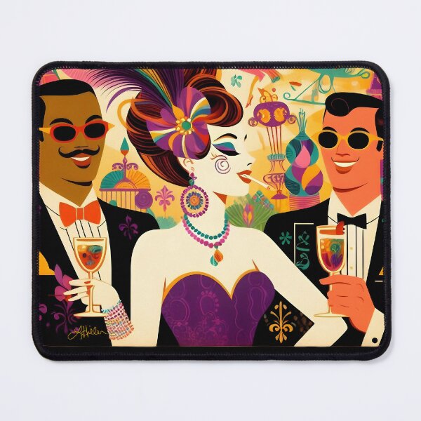Item preview, Mid Century Its Time To Mardi Gras Cocktail Party  designed and sold by Lee Hiller Designs.