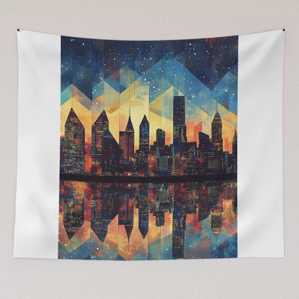 Item preview, Ciudad de expresión artística abstracta designed and sold by BritzShop.