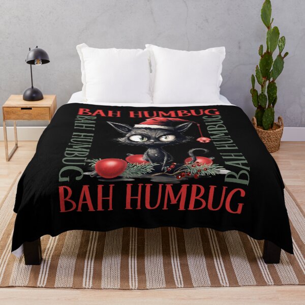 Item preview, FUNNY SCROOGE CAT BAH HUMBUG designed and sold by FlutteringWings.