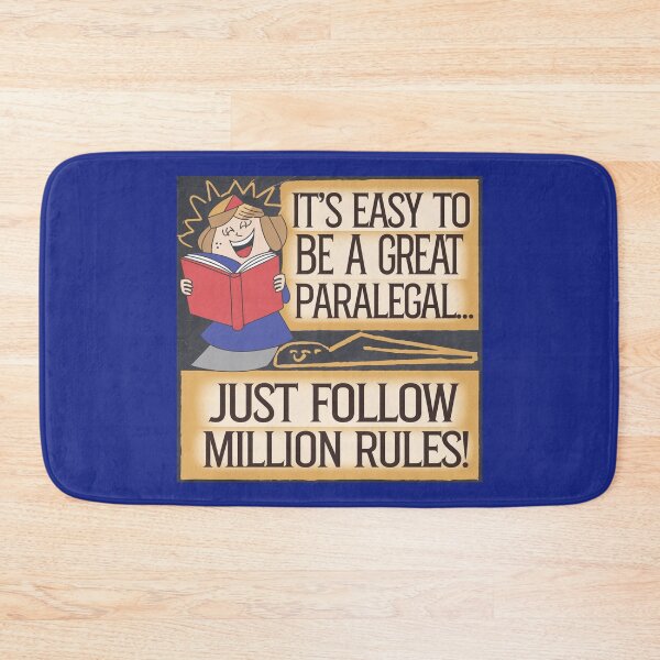 Item preview, Copy of LOW STUDENTS- PARALEGAL FUNNY QUOTE, ITS EASY TO BE A GREAT PARALEGAL JUST FOLLOW MILLION RULES designed and sold by RAZ1995.