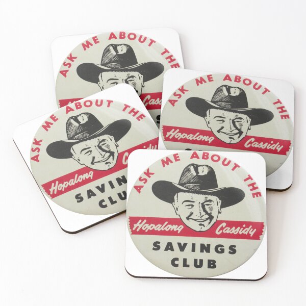 Item preview, Hopalong Cassidy Savings Club Button 1950s TV Show designed and sold by PIXEL POP DESIGNS - Beyond the Norm!.