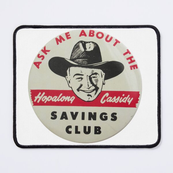Item preview, Hopalong Cassidy Savings Club Button 1950s TV Show designed and sold by PIXEL POP DESIGNS - Beyond the Norm!.