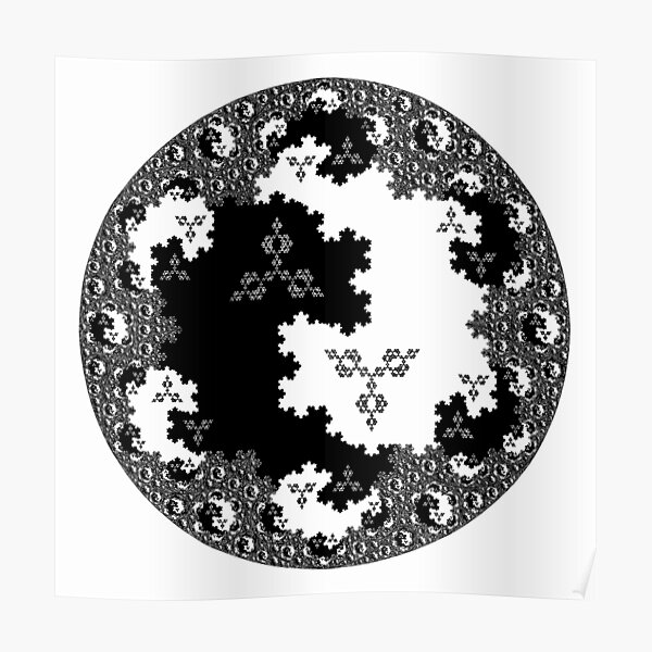 Fractal Taijitu Poster