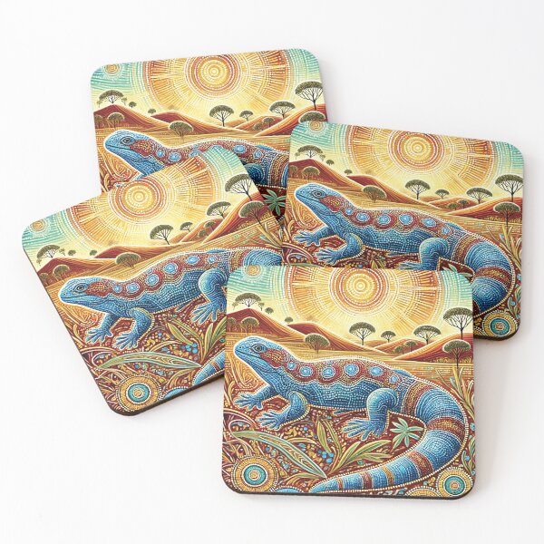 Item preview, dot blue tongue lizard designed and sold by Random Designs.