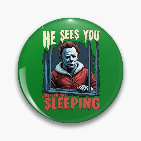 Item preview, Night Stalker Peeping Tom Halloween Santa Clause Design designed and sold by FunnyFarmDesign.