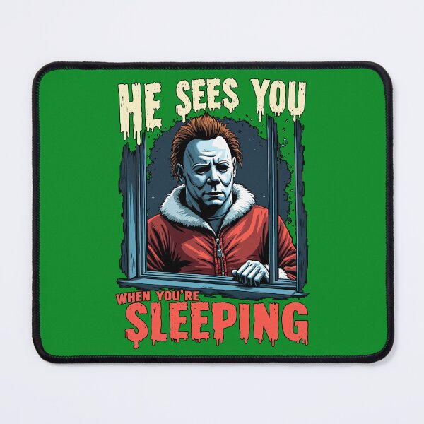 Item preview, Night Stalker Peeping Tom Halloween Santa Clause Design designed and sold by FunnyFarmDesign.