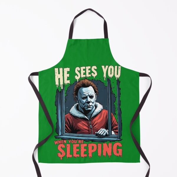 Item preview, Night Stalker Peeping Tom Halloween Santa Clause Design designed and sold by FunnyFarmDesign.